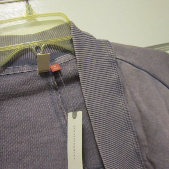 size small or medium Pilcro Cropped Cotton Shrug grayish-lavender - Picture 3 of 8